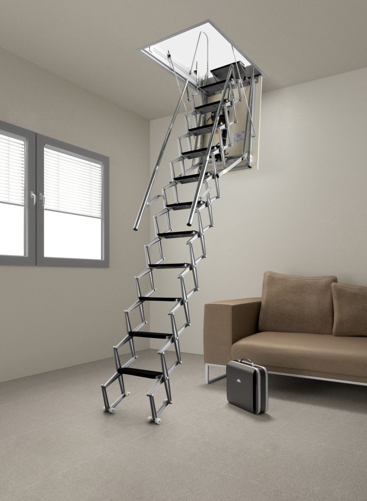 Escalier escamotable en aluminium 276 à 300 cm – Aci Alluminio